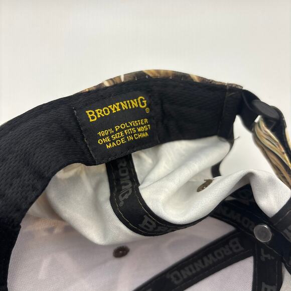 Browning Camo Hunting Hat Brown  Lightweight Breathable OSFM Duck Deer - Picture 2 of 3